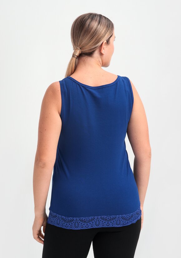 Майка с кружевом по низу Леди Лайма шир.  580, рис. 2