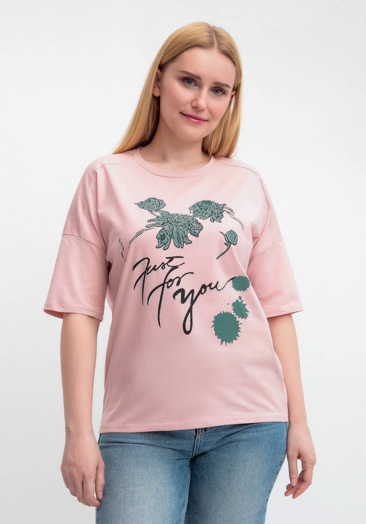 Футболка с принтом и рукавом 3/4 шир.  750, рис. 19