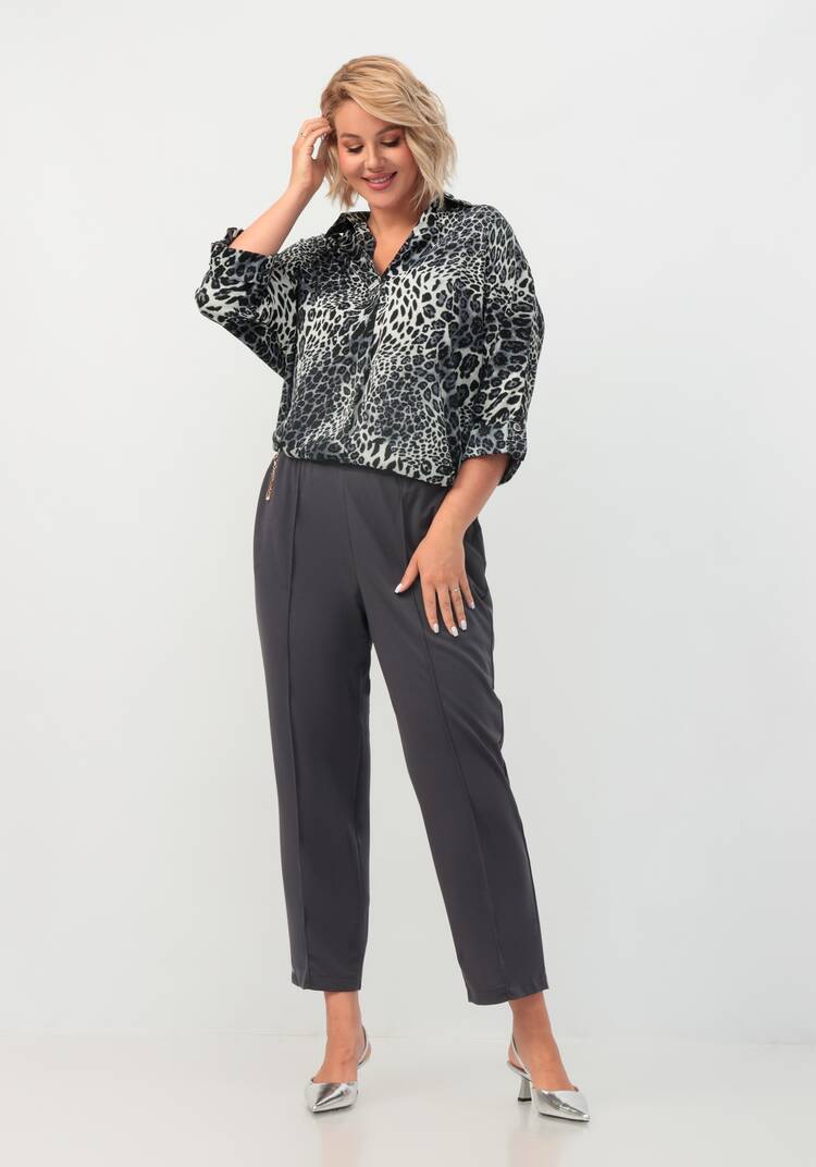 Брюки прямые на резинке по поясу шир.  750, рис. 11