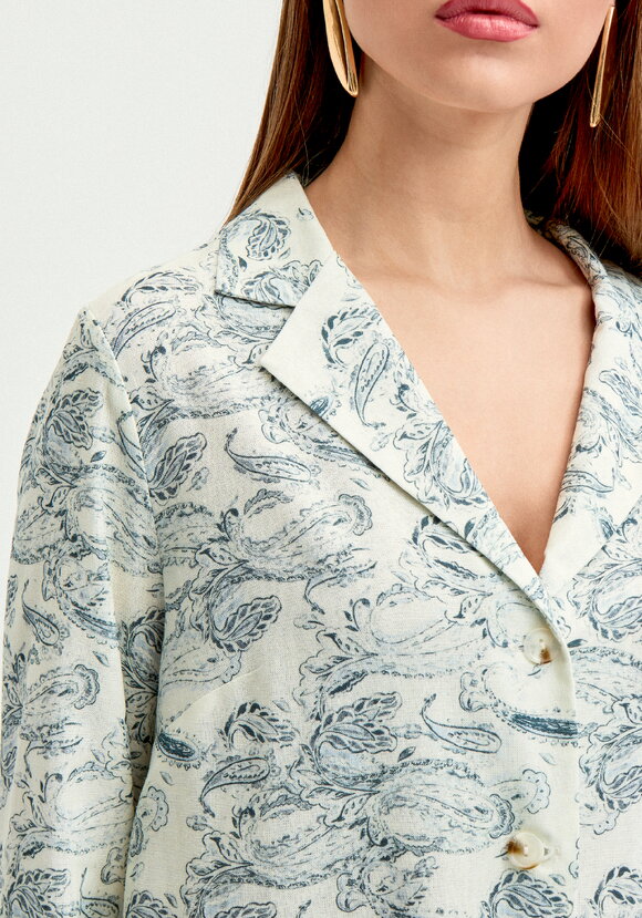 Рубашка с длинным рукавом изо льна шир.  580, рис. 13