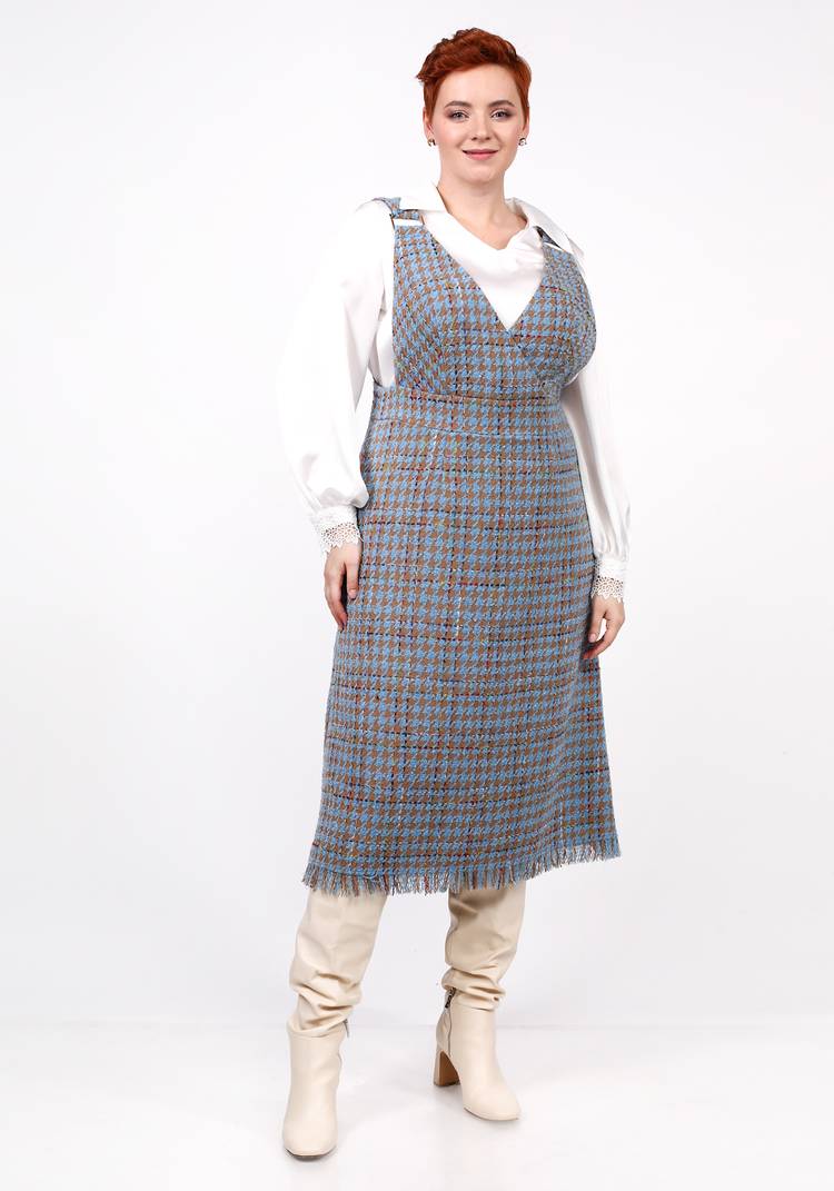 Блуза с отложным воротником и кружевом шир.  750, рис. 5