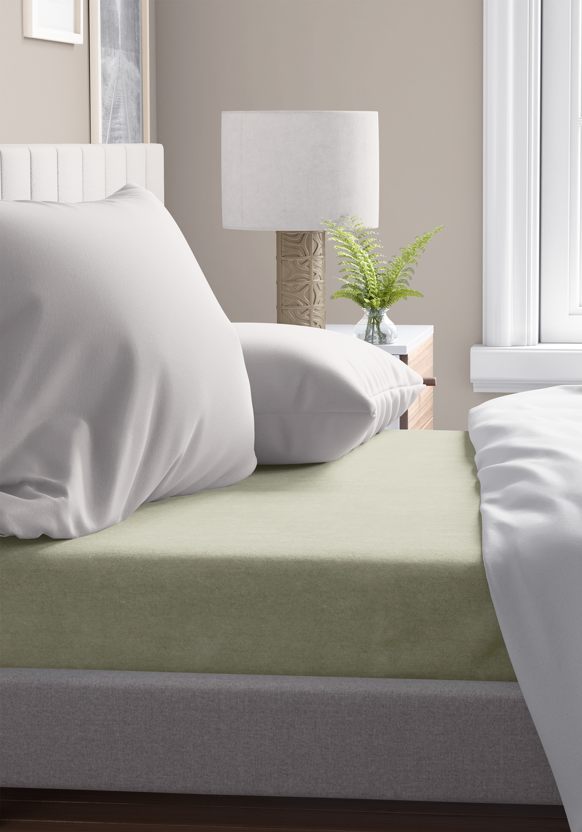 

Простыня "Эвкалипт" однотонная, Зеленый