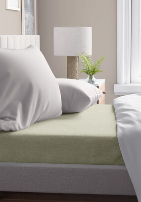 Простыня Эвкалипт однотонная