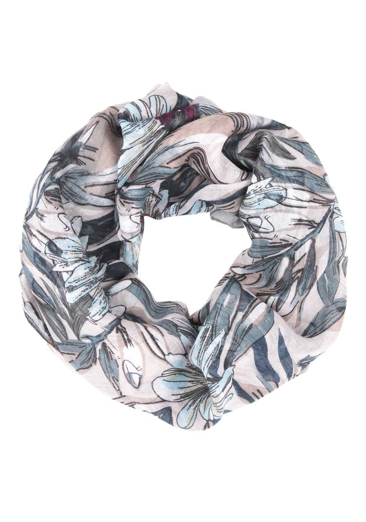 Палантин с флористическим принтом шир.  750, рис. 3