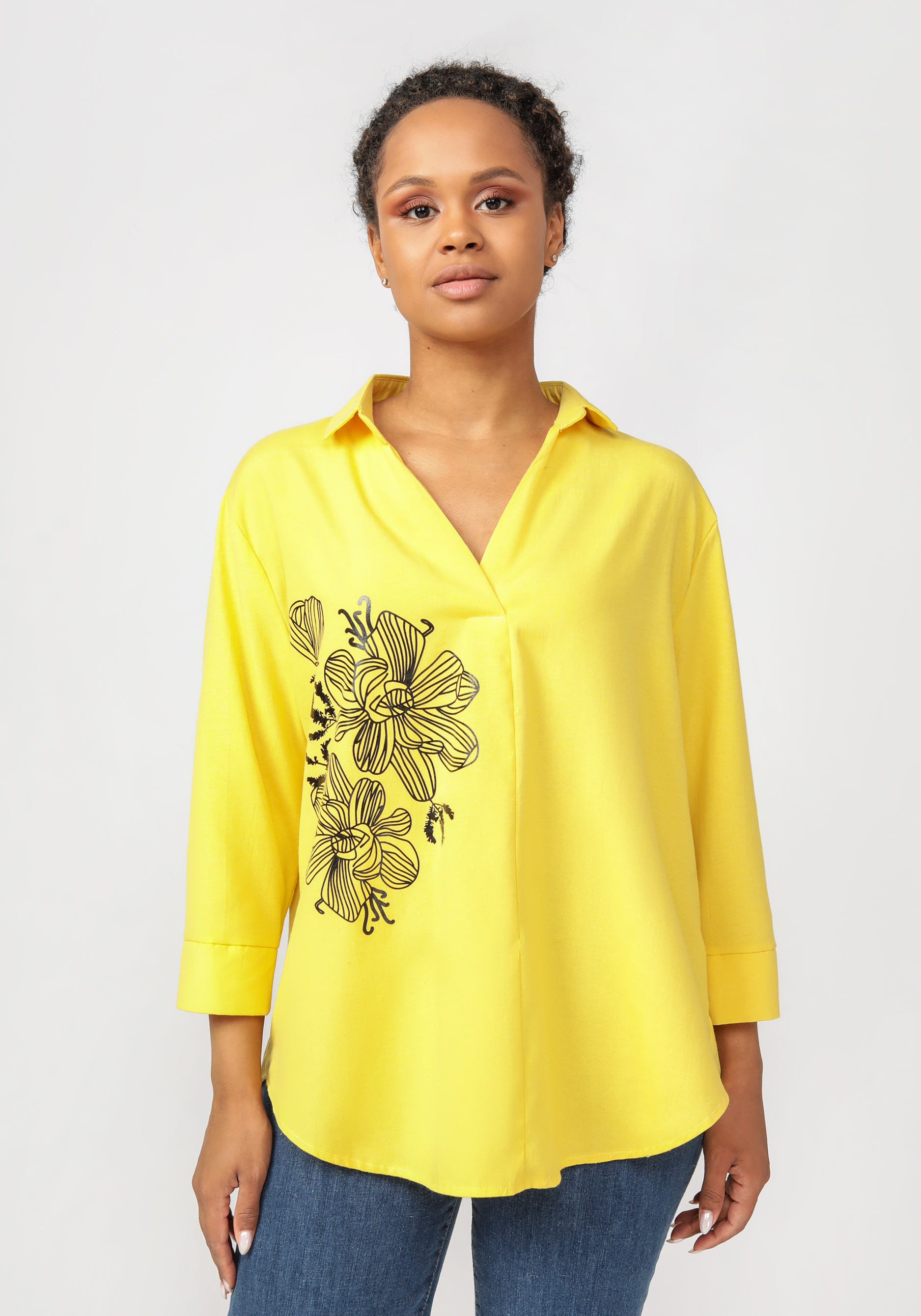 Блуза "Флоранс" Vittori Vi, цвет желтый, размер 50 - фото 9