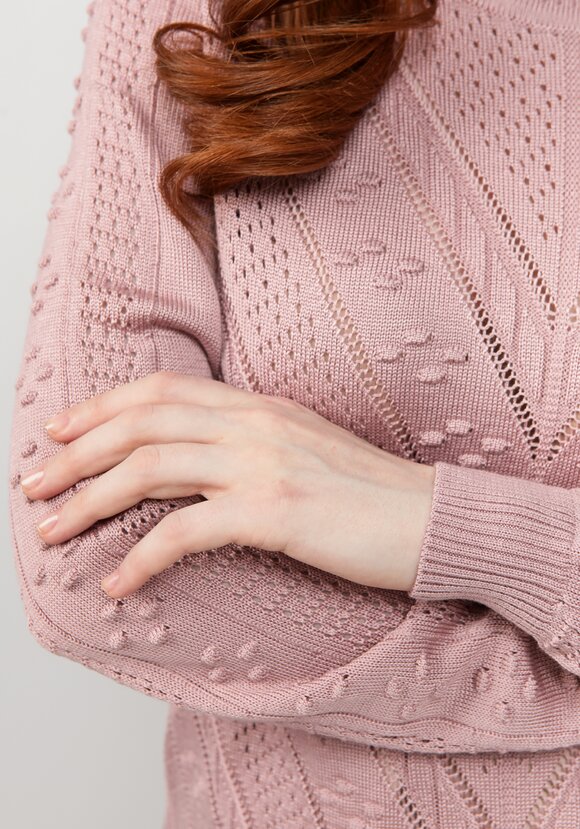 Джемпер прямого силуэта с ажурным рисунком шир.  580, рис. 22