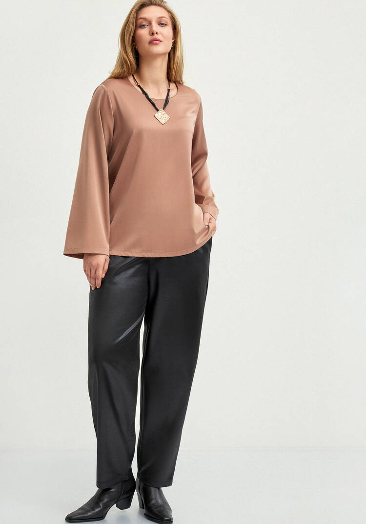 Брюки прямые с поясом на резинке шир.  750, рис. 8