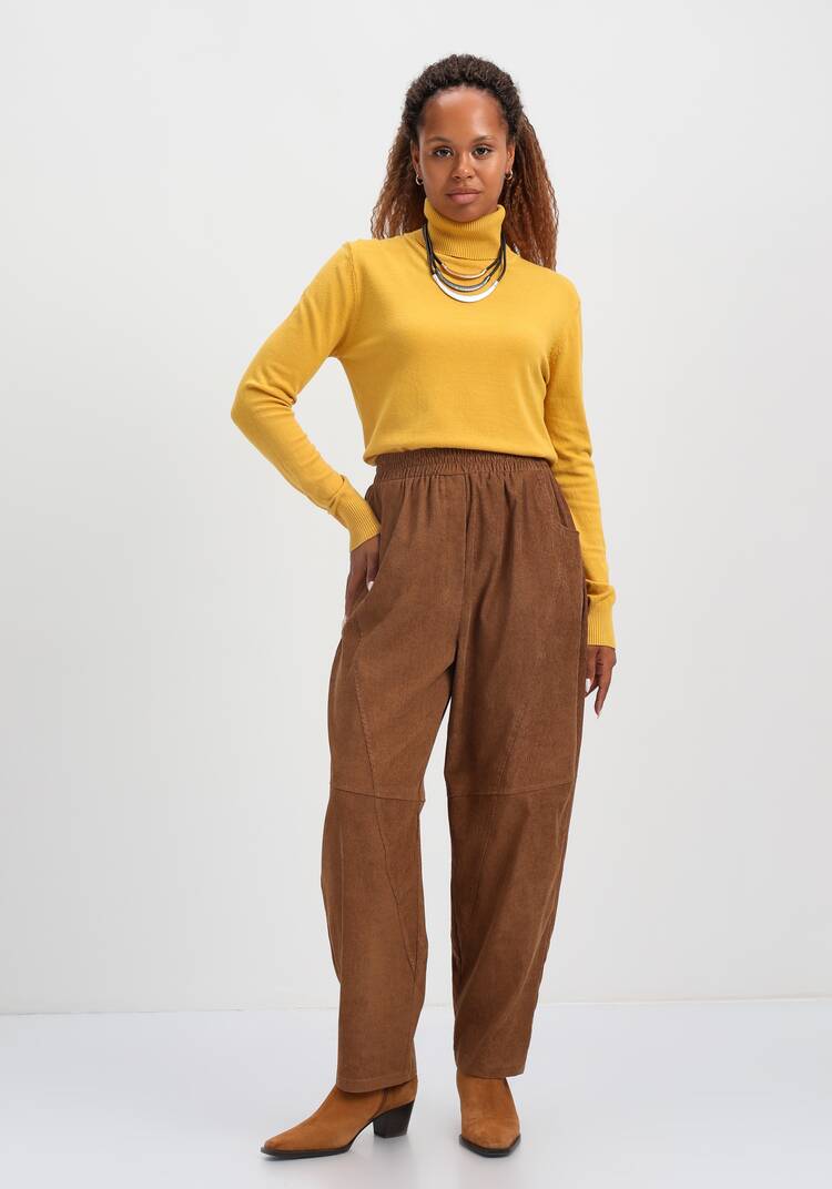 Брюки вельветовые с декоративной отстрочкой шир.  750, рис. 10