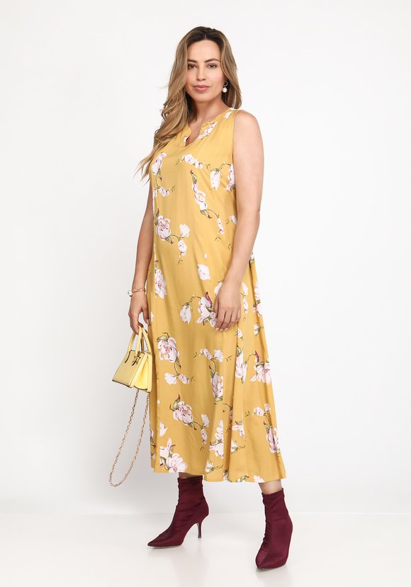 Сарафан А-силуэта с цветочным принтом шир.  580, рис. 2