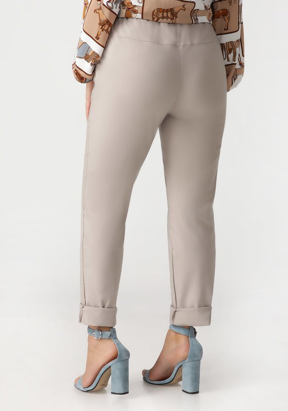 Брюки из бенгалина Галия шир.  580, рис. 8