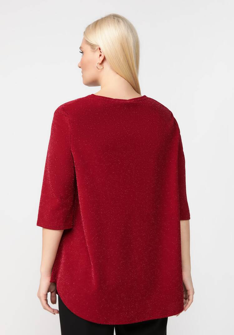 Блуза с метанитью и декором на груди шир.  750, рис. 10