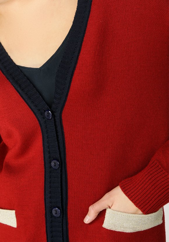 Кардиган с отделкой из метанити шир.  580, рис. 5