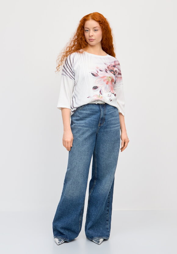 Блуза с принтом Миланика шир.  580, рис. 14