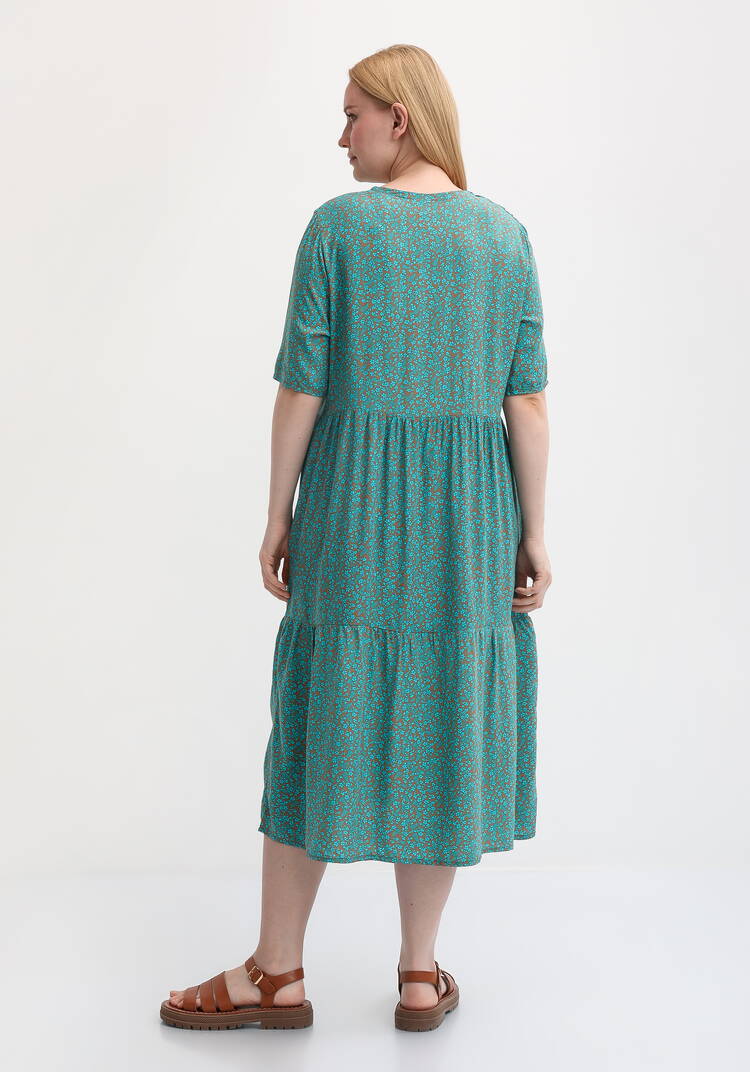 Платье свободное с короткими рукавами шир.  750, рис. 3