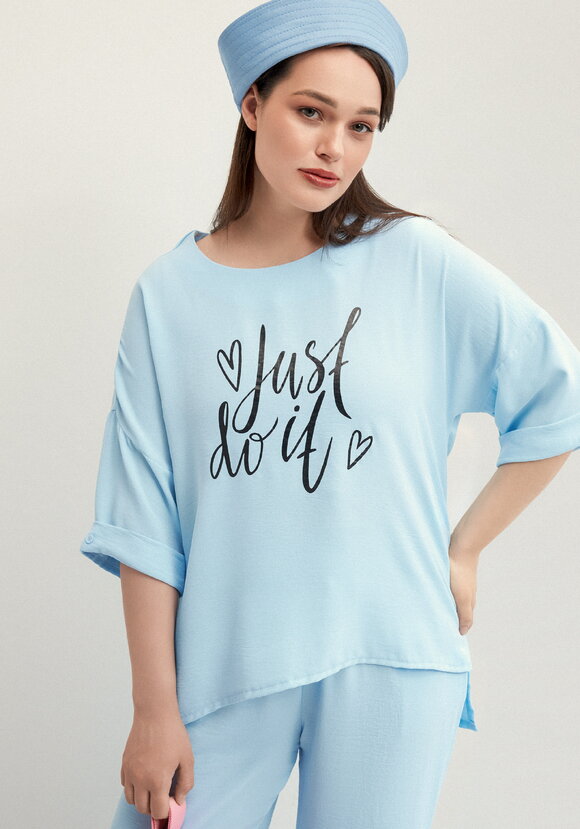 Костюм брючный с лаконичным принтом шир.  580, рис. 4