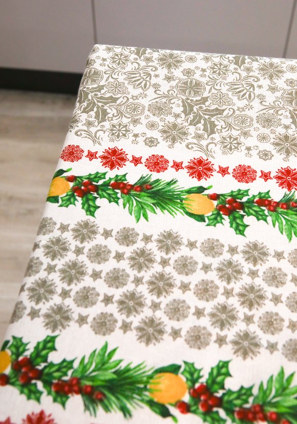 Скатерть с пропиткой Новогодняя шир.  580, рис. 2