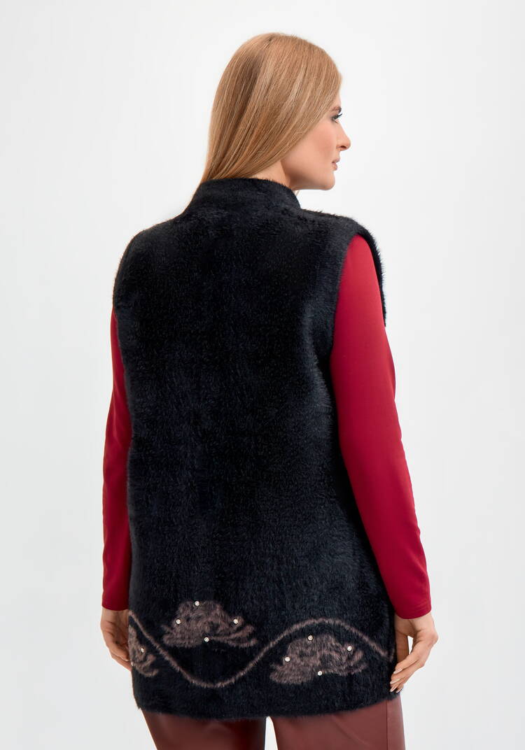 Жилетка из экомеха Розали шир.  750, рис. 11