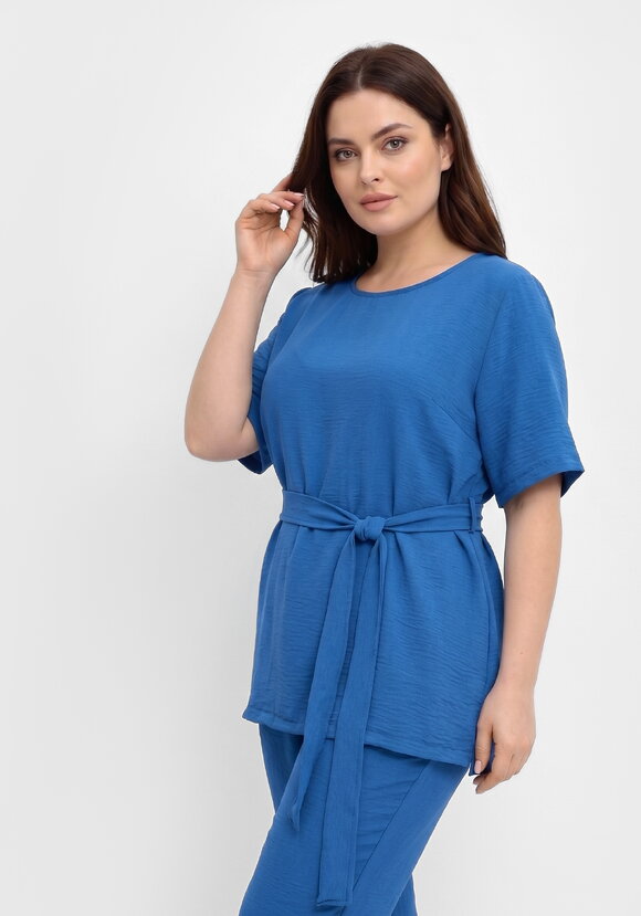 Костюм с брюками из легкой ткани шир.  580, рис. 35