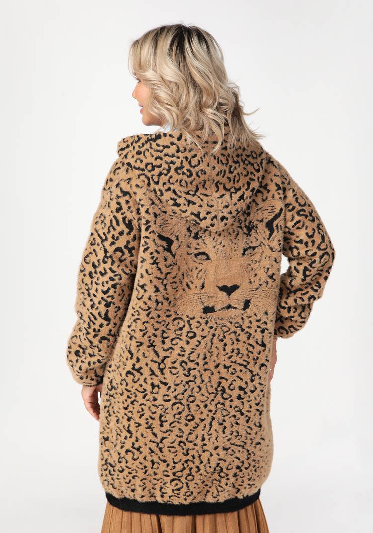 Кардиган-пальто с леопардом Лео шир.  750, рис. 2
