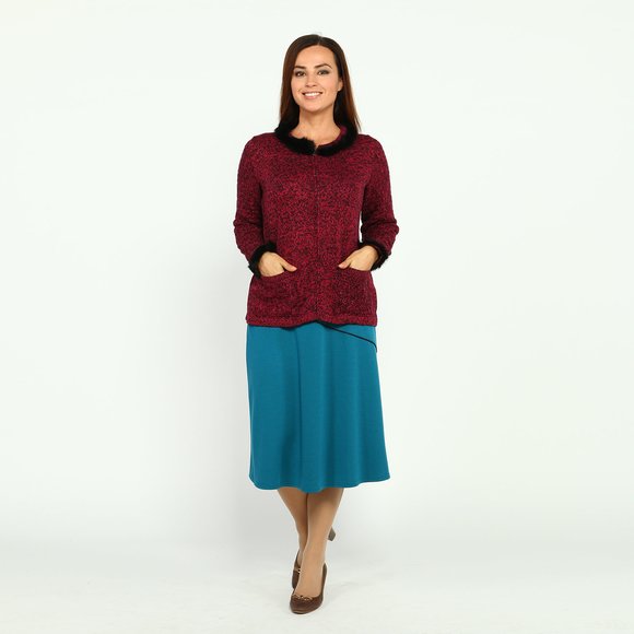 Юбка-трапеция на резинке шир.  580, рис. 17