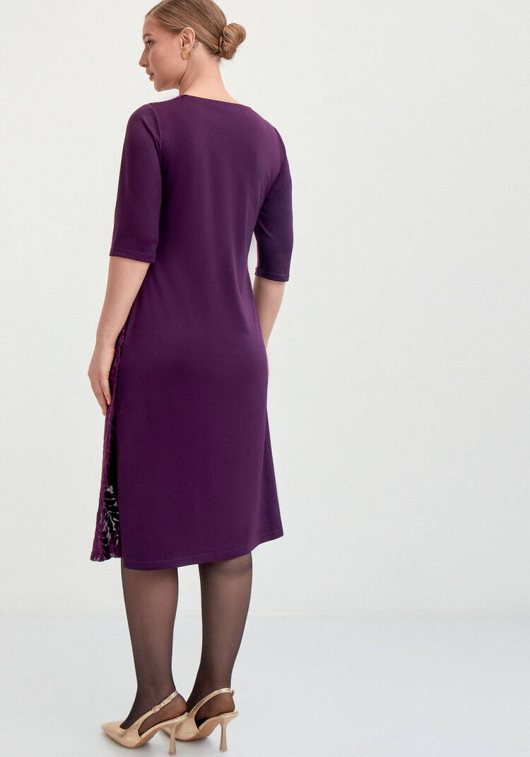 Платье из панбархата и трикотажа шир.  750, рис. 31