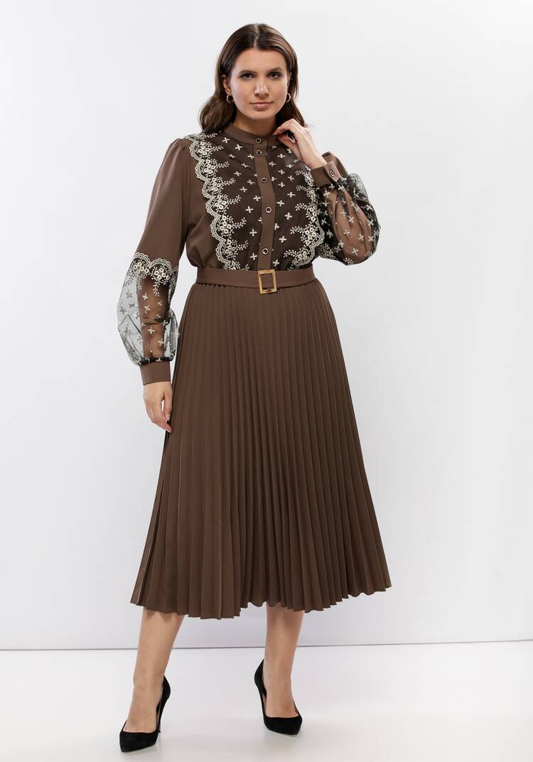 Платье с ажурным кружевом шир.  750, рис. 8