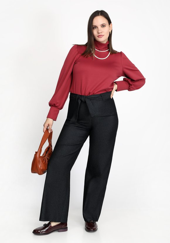 Джинсы с высокой посадкой шир.  580, рис. 7