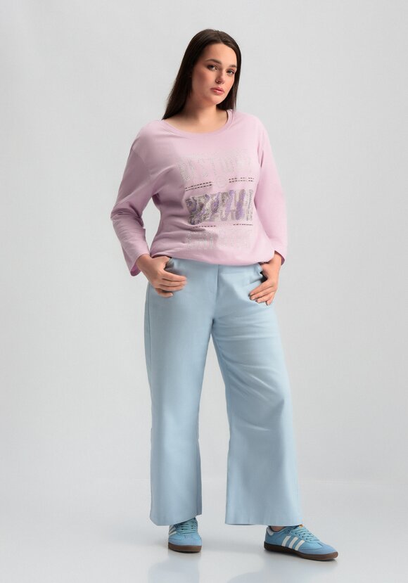 Лонгслив с декором из страз шир.  580, рис. 35