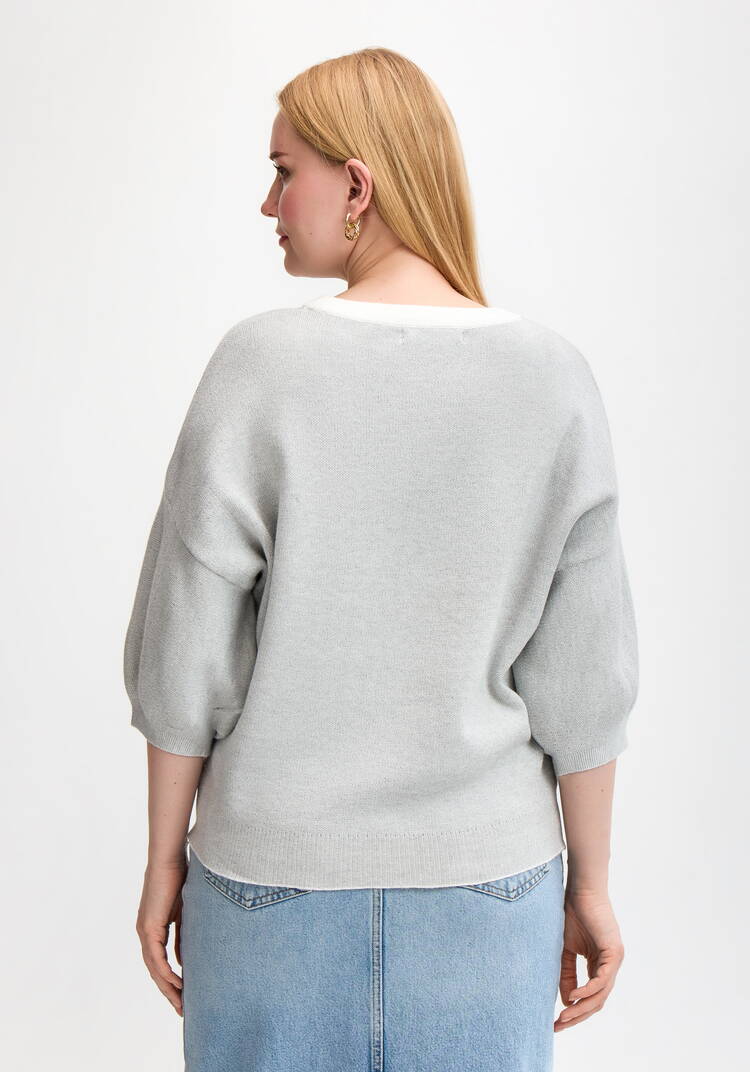 Джемпер с декором и рукавом 3/4 шир.  750, рис. 3