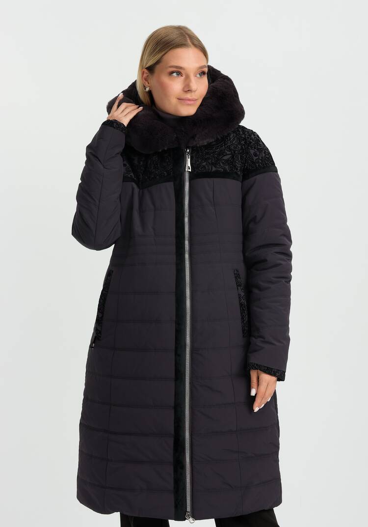 Куртка с принтом из флока шир.  750, рис. 9