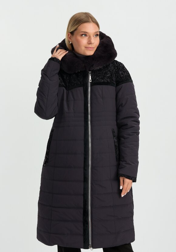 Куртка с принтом из флока шир.  580, рис. 9