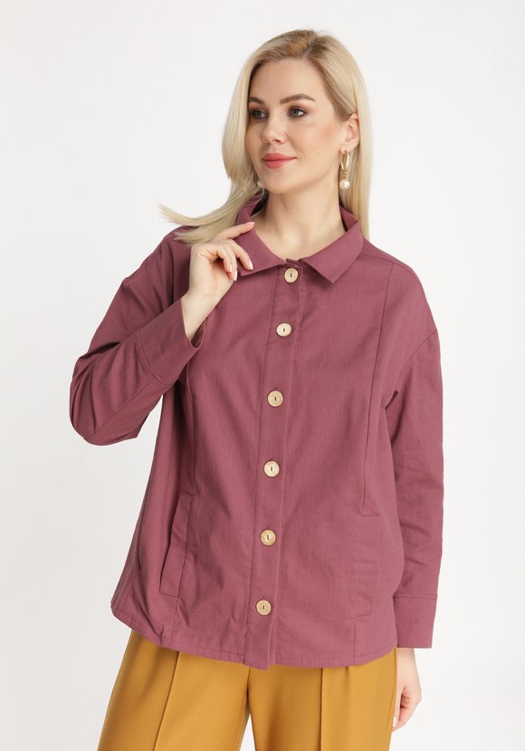 Жакет свободного силуэта на пуговицах шир.  580, рис. 2