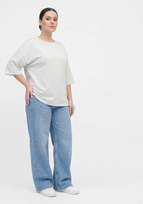 Футболка оверсайз с широким рукавом шир.  580, рис. 6