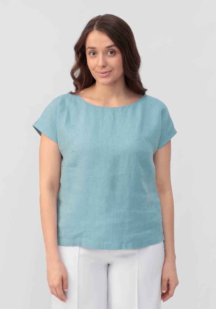 Блуза с удлиненной линией плеча Камилла шир.  750, рис. 16