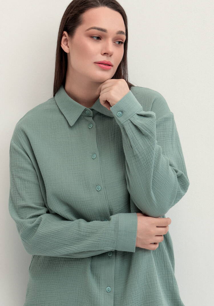 Рубашка муслиновая свободного кроя шир.  750, рис. 21