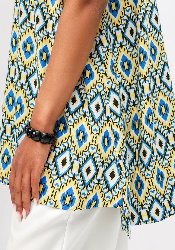 Блуза с геометрическим рисунком шир.  580, рис. 14