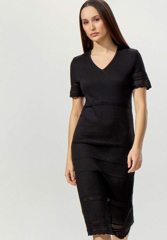 Платье прямого кроя с ажурным краем шир.  580, рис. 2