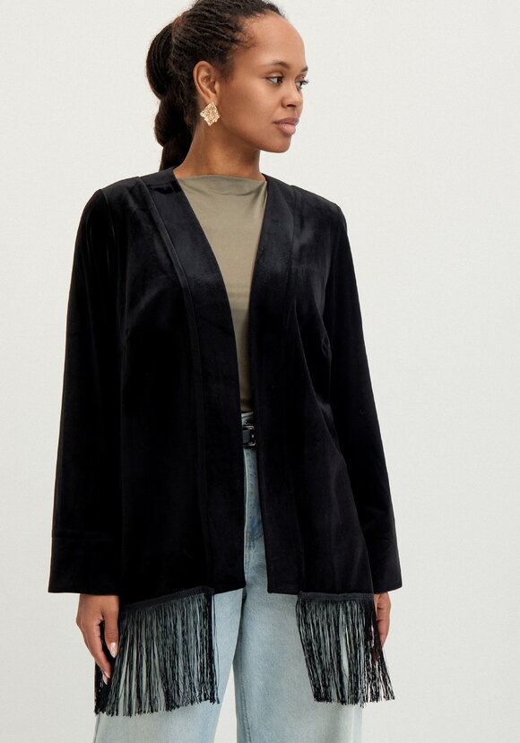 Кардиган с бахромой Мелани шир.  580, рис. 16