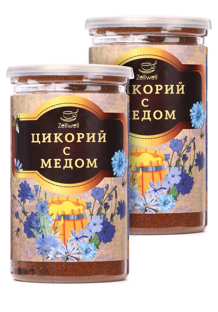 Цикорий с медом в банке, 2 шт. шир.  750, рис. 1