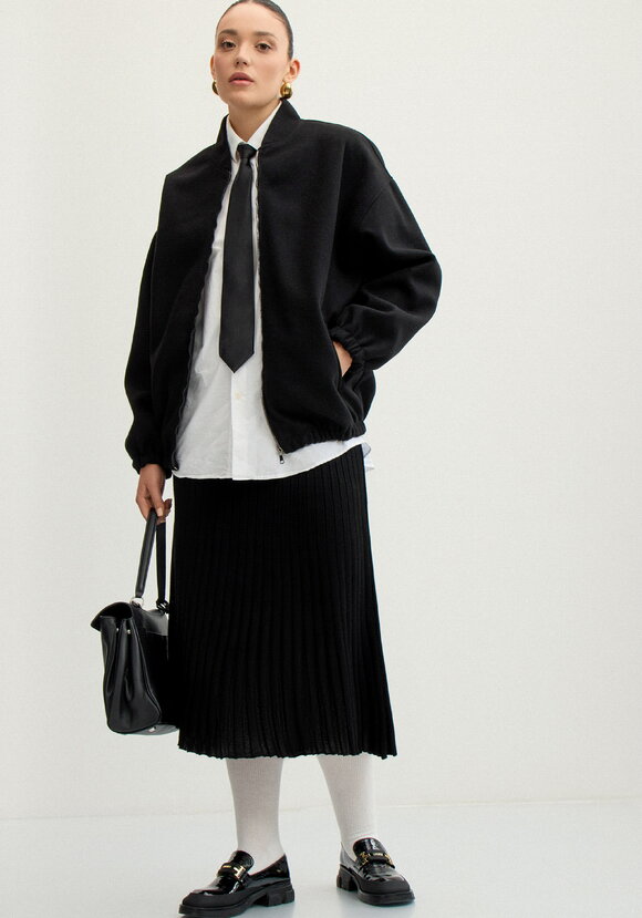 Юбка фактурная в вертикальную полоску шир.  580, рис. 9