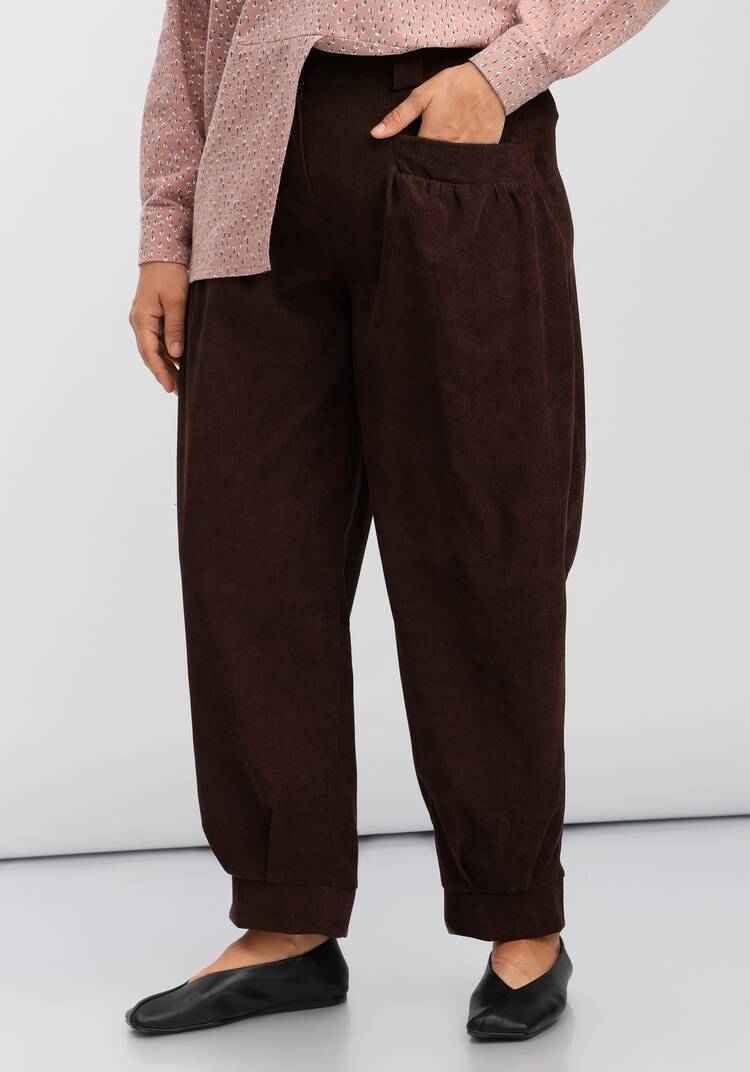 Брюки-бананы с манжетами по низу шир.  750, рис. 8