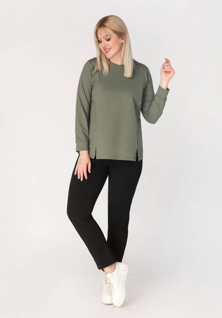 Брюки с карманами в рельефах шир.  750, рис. 3