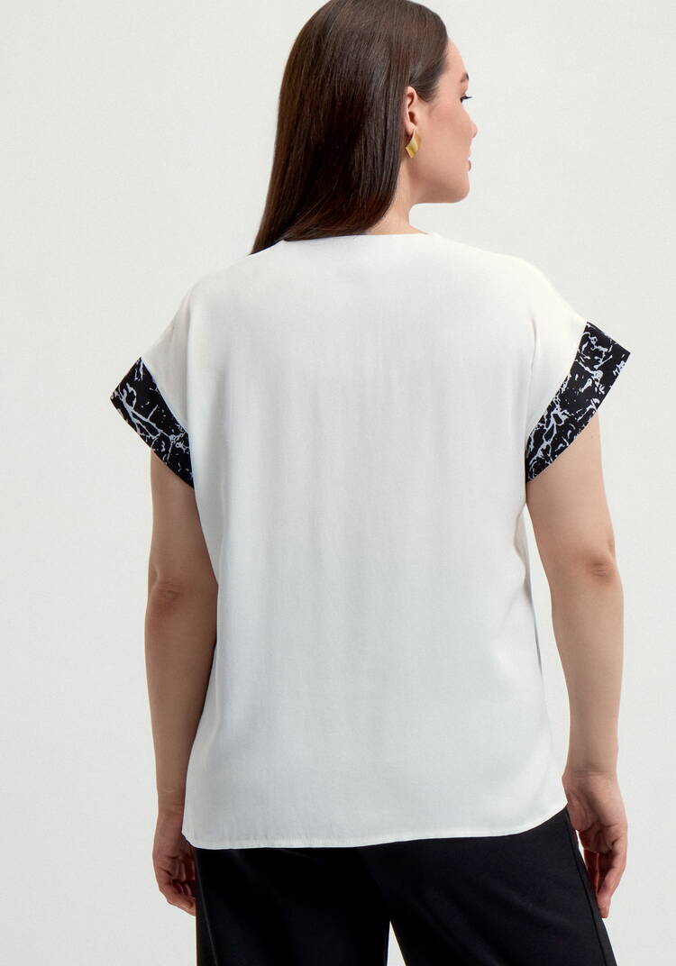 Блуза с леопардовой окантовкой шир.  750, рис. 11