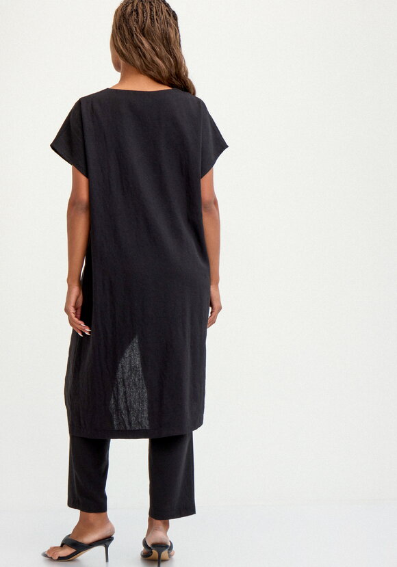 Туника изo льна с ассиметричным кроем шир.  580, рис. 3