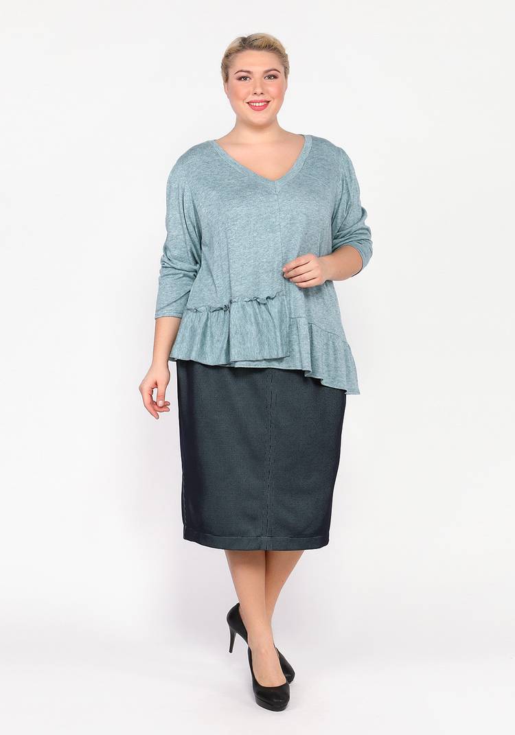 Юбка на резинке со сборкой на карманах шир.  750, рис. 3