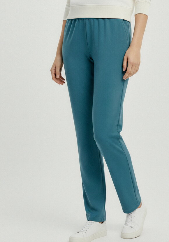 Брюки прямые трикотажные на резинке шир.  580, рис. 10