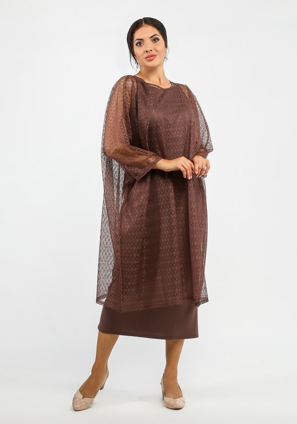 Комплект: платье и свободная накидка шир.  580, рис. 7