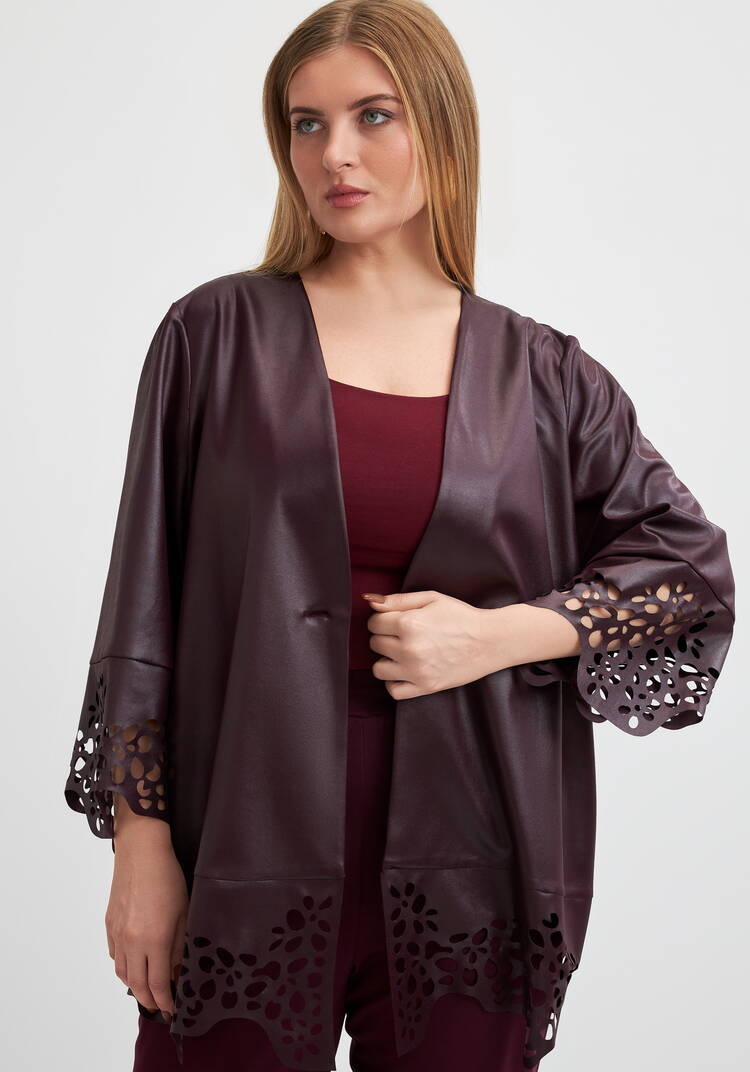 Кардиган с ажурным рисунком шир.  750, рис. 1