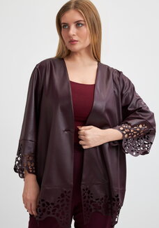 Кардиган с ажурным рисунком