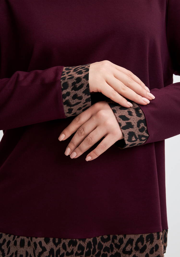 Блуза трикотажная с вставкой шир.  750, рис. 12